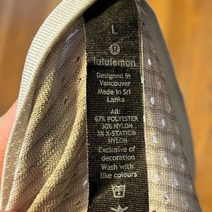 Lululemon metal vent light grey long sleeve tee